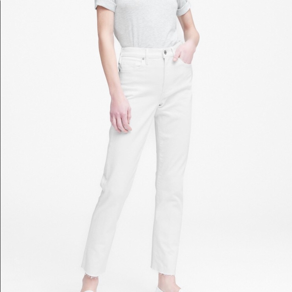 NWTBanana Rep Mid-Rise Relaxed Straight Ankle Jean